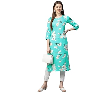 ANNI DESIGNER Womens Crepe Printed Regular Kurta