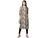 ANNI Designer Women39s Crepe Straight Fit Kurta