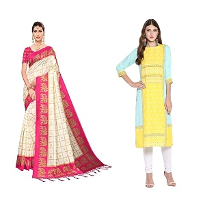 ANNI DESIGNER Womens Crepe Saree