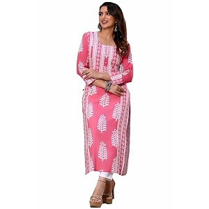 ANNI DESIGNER Womens Rayon Regular Fit Kurta