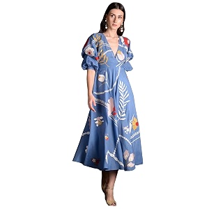 ANNI Designer Womens Rayon Viscose Modern Maxi