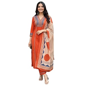 ANNI Designer Womens Rayon Viscose Straight Printed