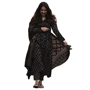 ANNI Designer Womens Rayon Viscose Anarkali Kurta