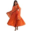 ANNI Designer Women39s Rayon Viscose Anarkali Solid