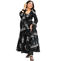 ANNI Designer Women39s Rayon Blend Anarkali Printed
