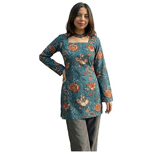 ANNI Designer Womens Viscose Blend Printed Short
