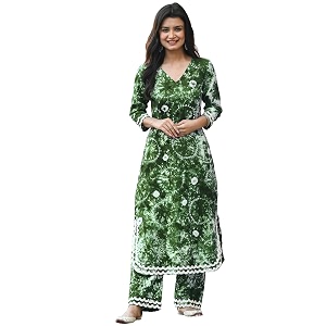 ANNI DESIGNER Women Cotton Blend Kurta Palazzos