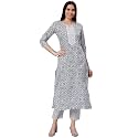 ANNI Designer Women Cotton Blend Regular Kurta