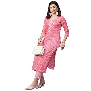 ANNI DESIGNER Women Cotton Printed Kurta with