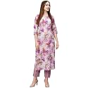 ANNI DESIGNER Cotton Blend Womens Kurta Set