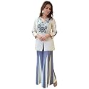 ANNI Designer Womens Cotton Embroidered Co-ord Set