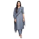 ANNI Designer Womens Purple Printed Kurta Set