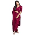 ANNI Designer Womens Purple Printed Kurta Set