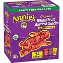 Annie's Organic Bunny Fruit Snacks, Gluten Free, Variety Pack, 24 Pouches