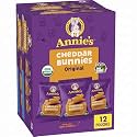 Annie's Organic Cheddar Bunnies Baked Snack Crackers, 12 oz., 12 Pouches (Pack of 2)