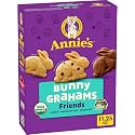 Annie's Organic Friends Bunny Grahams, Chocolate Chip, Chocolate, and Honey Baked Graham Snacks, 11.25 oz (Pack of 6)