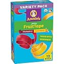 Annie's Organic Fruit Tape, Raspberry &amp; Tropical Variety Pack (Pack of 12)