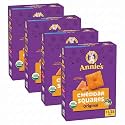 Annie's Organic Original Cheddar Squares Baked Snack Crackers, Made with Real Cheese, 11.25 oz (Pack of 4)