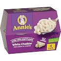 Annie's White Cheddar Microwave Mac & Cheese Microwavable Cups, 4 ct