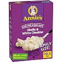 Annie’s White Cheddar Shells Macaroni &amp; Cheese Dinner with Organic Pasta, 10.5 OZ