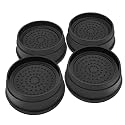 ANNKUT Bed Risers 1 Inch Heavy Duty, Round Furniture Risers for Bed Desk Table Sofa Couch，Bed Lifts Risers, Support up to 3300 Lbs(4 Pack Black)