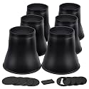 ANNKUT Bed Risers 6 Inch Heavy Duty, Round Furniture Risers for Bed Desk Table Sofa Couch，Bed Lifts Risers, Support up to 6000 Lbs(6 Pack Black)