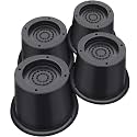 ANNKUT Round Bed Risers 2 inch Heavy Duty，Circle Furniture Risers for Chair Table and Desk Legs Elevation, Bed Lifts Risers(Pack of 4 Riser,Black)