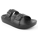 ANNTS Women Black EVA Slipper Sandal 