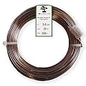 Anodized Aluminum 2.0mm Bonsai Training Wire 250g Large Roll (95 feet) - Choose Your Size and Color (2.0mm, Brown)
