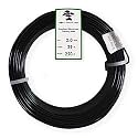 Anodized Aluminum 2.0mm Bonsai Training Wire 250g Large Roll (95 feet) - Choose Your Size and Color (2.0mm, Black)