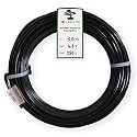 Anodized Aluminum 5.0mm Bonsai Training Wire 250g Large Roll (15.7 feet) - Choose Your Size and Color (5.0mm, Black)