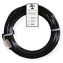 Anodized Aluminum 6.0mm Bonsai Training Wire 250g Large Roll (10.5 feet) - Choose Your Size and Color (6.0mm, Black)