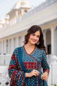 ANOUK Women Kurta Palazzo Dupatta Set