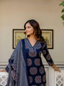 ANOUK Women Kurta Palazzo Dupatta Set