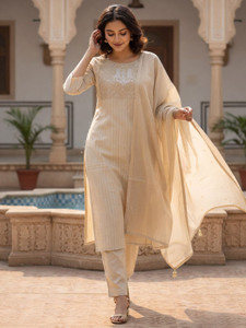 ANOUK Women Kurta Pant Dupatta Set