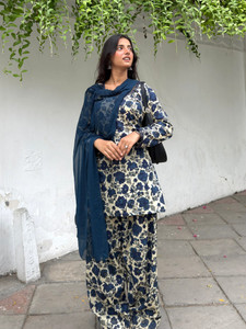 ANOUK Women Kurti Salwar Dupatta Set
