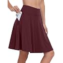 ANRABESS Knee Length Skorts Skirts for Women