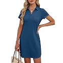 ANRABESS Women39s T-Shirt Mini Dress Summer Polo