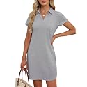 ANRABESS Women39s T-Shirt Mini Dress Summer Polo