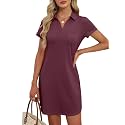 ANRABESS Women39s T-Shirt Mini Dress Summer Polo