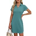 ANRABESS Women39s T-Shirt Mini Dress Summer Polo