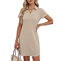ANRABESS Women39s T-Shirt Mini Dress Summer Polo