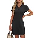 ANRABESS Women39s T-Shirt Mini Dress Summer Polo
