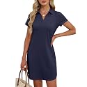 ANRABESS Women39s T-Shirt Mini Dress Summer Polo
