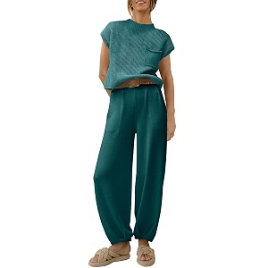 anrabess women39s two piece outfits sweater sets knit pullover tops and high waisted pants tracksuit lounge sets