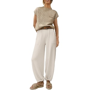 anrabess women39s two piece outfits sweater sets knit pullover tops and high waisted pants tracksuit lounge sets