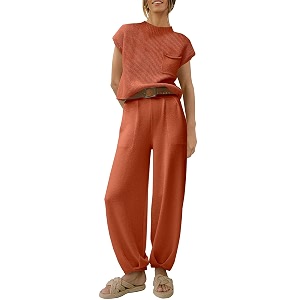 anrabess women39s two piece outfits sweater sets knit pullover tops and high waisted pants tracksuit lounge sets
