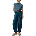 ANRABESS Women's Two Piece Outfits Sweater Sets Knit Pullover Tops and High Waisted Pants Tracksuit Lounge Sets