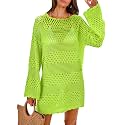ANRABESS Women Swimsuit Cover Up Beach Crochet Bathing Suit Mini Dress