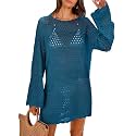 ANRABESS Women Swimsuit Cover Up Beach Crochet Bathing Suit Mini Dress